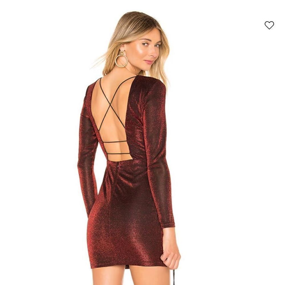 By The Way Superdown Julie Strappy Back Dress in Red Size S